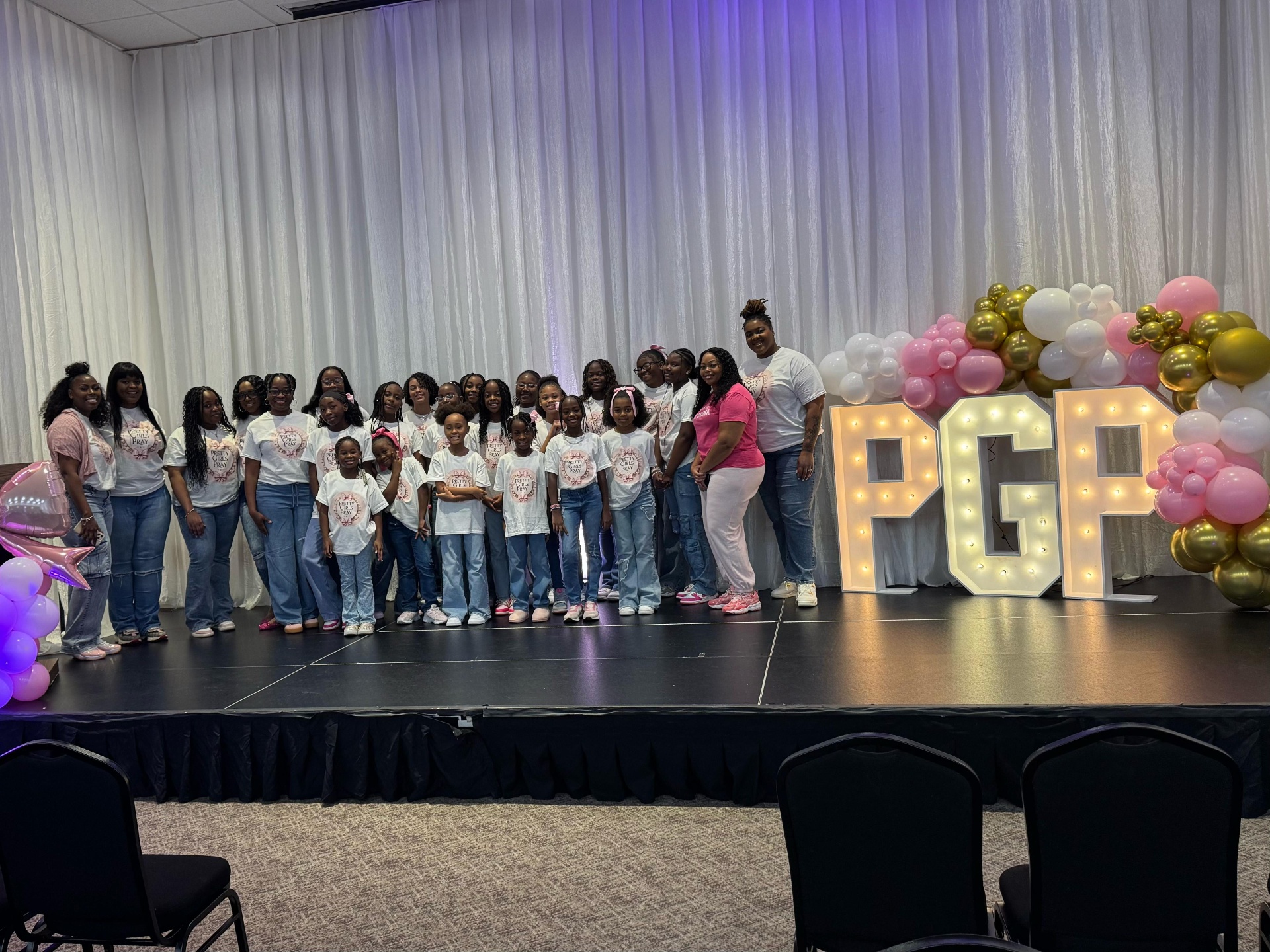 Pretty Girls Pray on stage